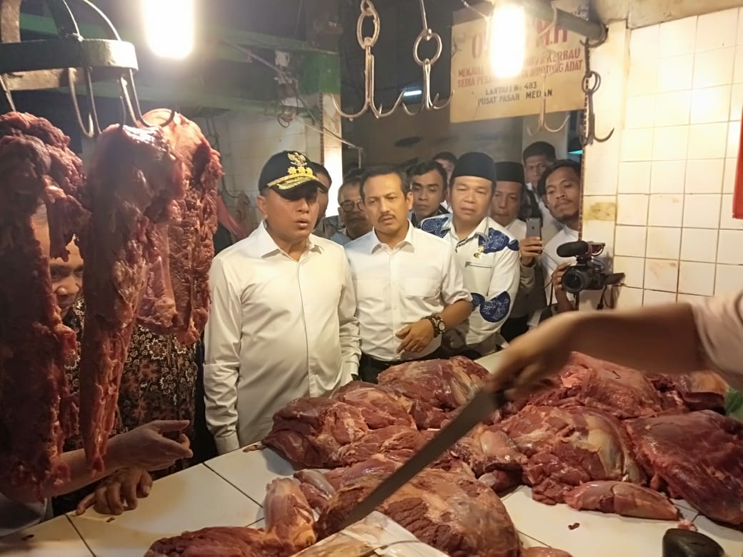 Antisipasi Lonjakan Harga Jelang Ramadhan, Kemendag dan Gubsu Turun ke Pusat Pasar Medan